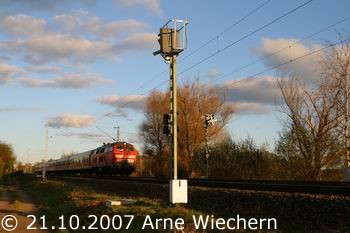 Neues  Blocksignal zwischen Buxtehude und Neu Wulmstorf