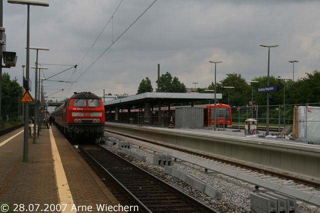 RE nach Hamburg Hbf an Gleis 4