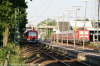 Ungewohnter Anblick: S-Bahn in Neugraben, Gleis 5