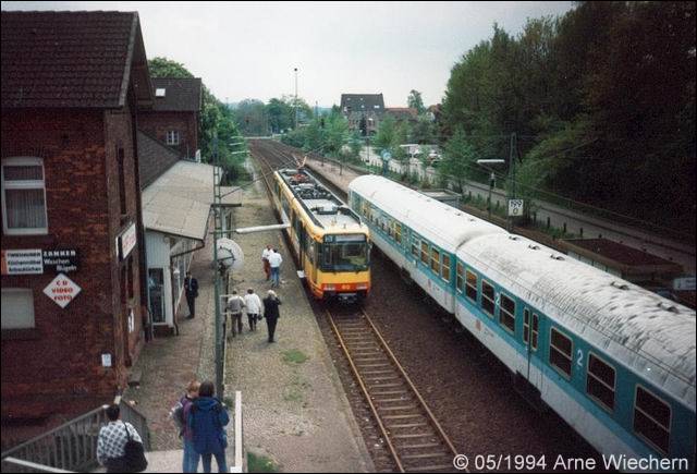 Karlsruher Stadtbahn in Horneburg